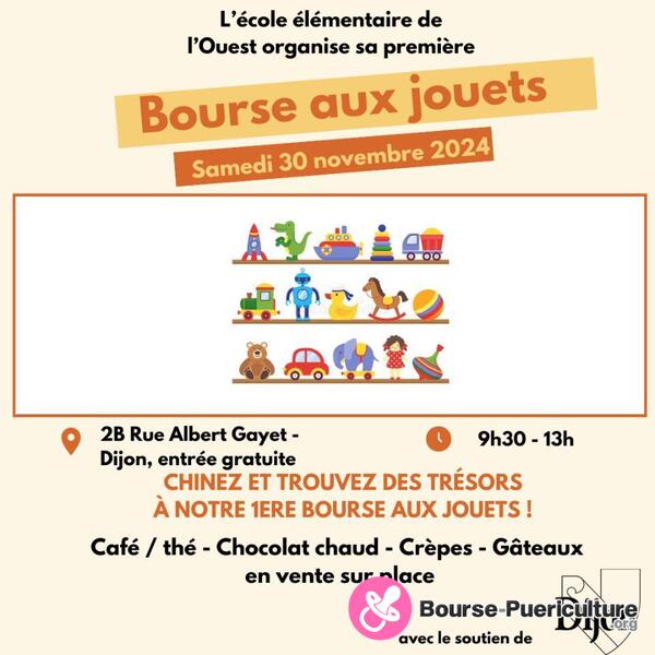 1ière Bourse aux jouets Ecole élementaire de l'Ouest