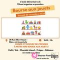 1ière Bourse aux jouets Ecole élementaire de l'Ouest