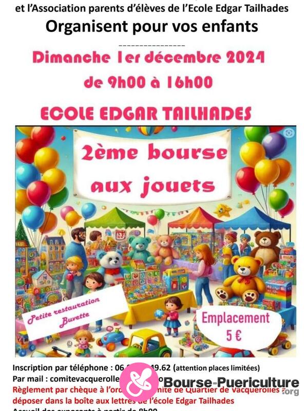 2ème Bourse aux Jouets de Vacquerolles