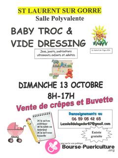 Photo de la bourse puericulture Baby troc et vide dressing