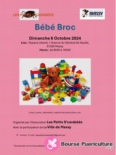 Photo de la bourse puericulture Bébé Broc