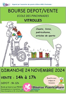 Photo de la bourse puericulture Bourse depot vente - ecole des pinchinades - apres midi 14h