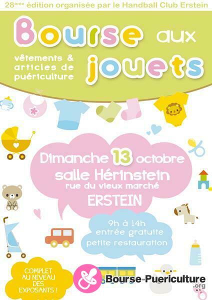 Bourse du puericulture, vente jouets, vetements et objets