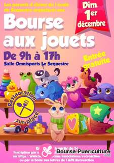 Photo de la bourse puericulture Bourse aux jouets 2024 - APE Recreaction