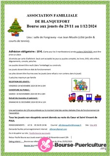 Photo de la bourse puericulture Bourse aux jouets