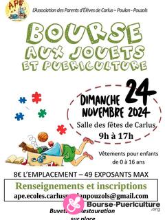 Photo de la bourse puericulture Bourse aux jouets de Carlus 2024