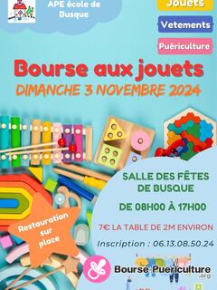 Photo de la bourse puericulture Bourse aux jouets école de Busque