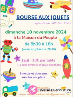 Photo de la bourse puericulture Bourse aux jouets et articles divers