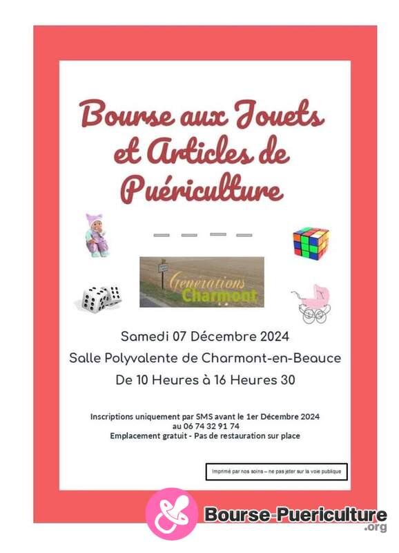 Bourse aux jouets et articles de puériculture