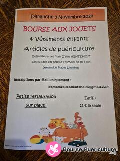 Photo de la bourse puericulture Bourse jouets et articles de puériculture