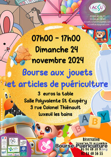 Photo de la bourse puericulture Bourse aux jouets et articles de puériculture