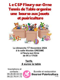 Photo de la bourse puericulture Bourse aux jouets et à la puériculture à fleury-sur-orne