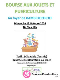 Photo de la bourse puericulture Bourse aux jouets et puériculture