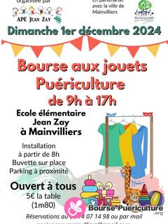 Photo de la bourse puericulture Bourse aux jouets et puériculture de L'APE Jean Zay