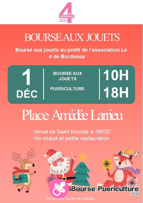 Bourse aux jouets et puériculture solidaire