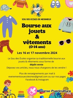 Photo de la bourse puericulture Bourse aux jouets et vêtements 0-14 ans