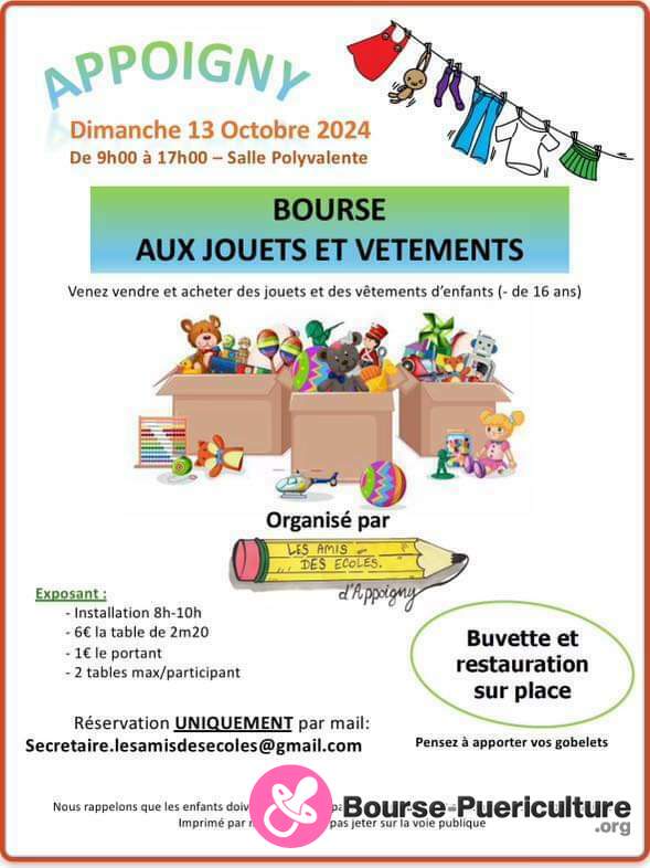 Bourse aux jouets et vêtements (-16 ans)