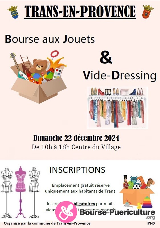 Bourse aux jouets et Vide Dressing