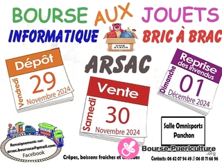 Photo de la bourse puericulture Bourse aux Jouets, Informatique et Bric à Brac