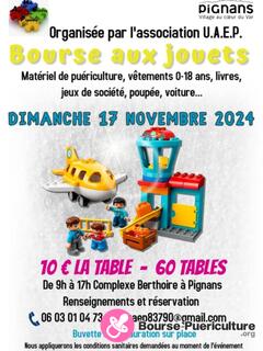 Photo de la bourse puericulture Bourse aux jouets de l'association UAEP