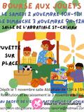 Photo Bourse aux jouets, livre, puéri au profit école maternelle à Saint-Chinian