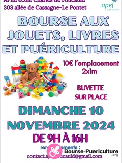 Photo de la bourse puericulture Bourse aux jouets, livres et puériculture