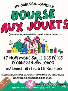 Photo de la bourse puericulture Bourse aux jouets, matériel de puériculture, livres