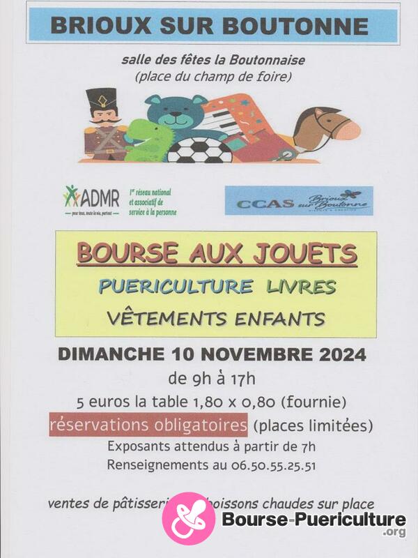 BOURSE aux jouets , puériculture, livres et vêtements enfant