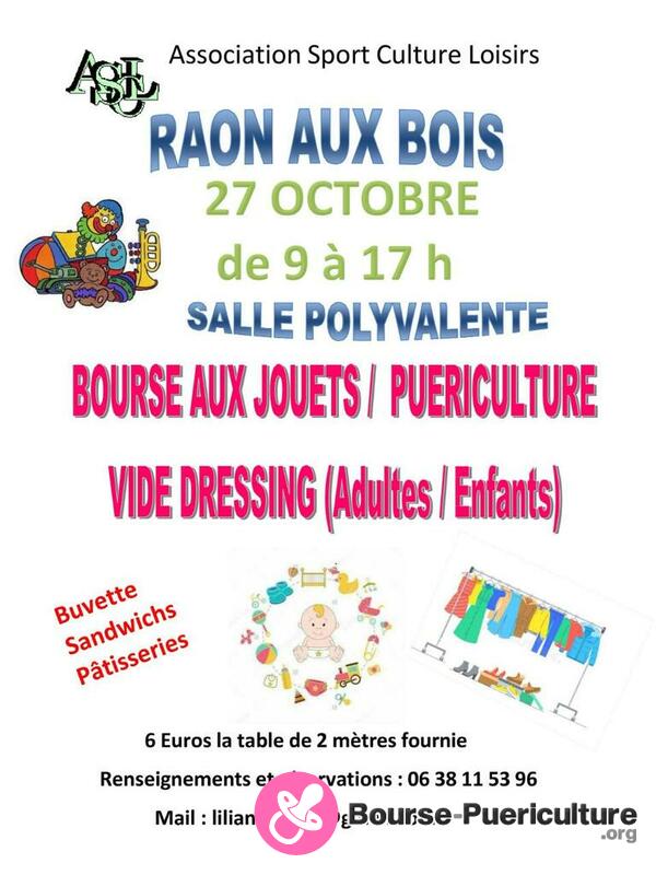 Bourse aux jouets , puériculture ,vide dressing