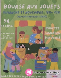 Photo de la bourse puericulture Bourse aux jouets de SAINT PAUL D’UZORE