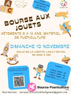 Photo de la bourse puericulture Bourse aux jouets, vêtements de 0 à 14 ans et puériculture