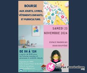 Photo de la bourse puericulture Bourse aux jouets, vêtements enfants, puériculture et livres