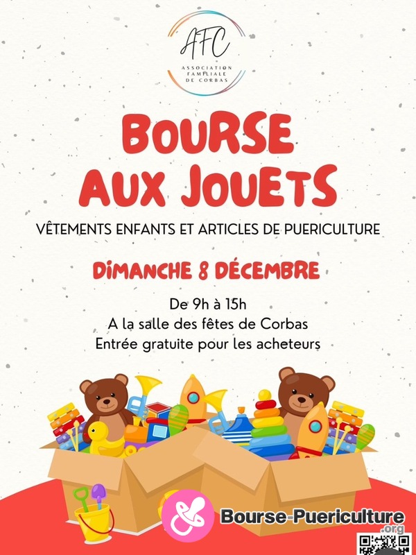 Bourse aux jouets, vêtements et articles de puériculture