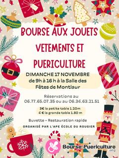 Photo de la bourse puericulture Bourse aux jouets, vêtements et puériculture