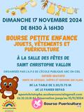 Bourse petite enfance, vêtements, jouets, puériculture