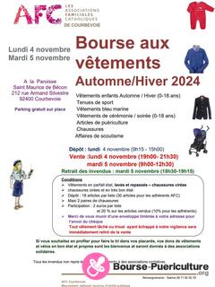 Photo de la bourse puericulture Bourse aux vêtements Afc Automne -Hiver , Puériculture