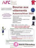 Bourse aux vêtements Afc Automne -Hiver , Puériculture