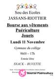 Photo Bourse aux vêtements, articles de puériculture et jouets à Jassans-Riottier