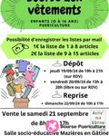 Bourse aux vêtements enfants-puériculture