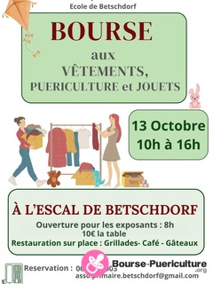 Photo de la bourse puericulture Bourse Vêtements Jouet et accessoires de Puériculture