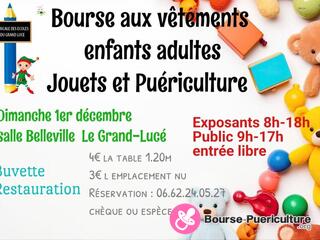 Photo de la bourse puericulture Bourse aux vêtements, jouets ,puériculture.