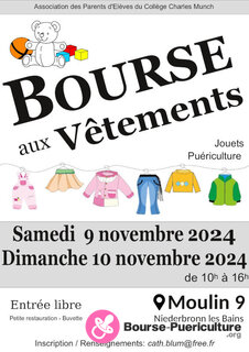 Photo de la bourse puericulture Bourse aux vêtements, jouets, puériculture