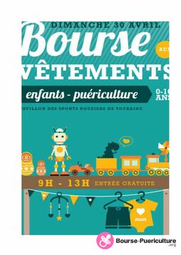 Bourse aux vetements, puériculture, jouets à Rouziers-de-Touraine (37 - Indre-et-Loire)