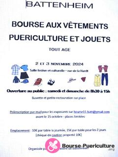 Photo de la bourse puericulture Bourse aux vêtements tout âge, puériculture, jouets