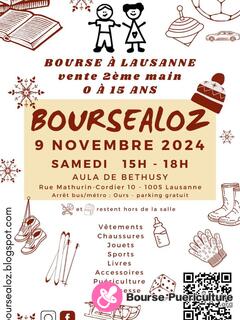 Photo de la bourse puericulture Boursealoz: Vente 2ème main 0-15 ans Vêtements, jouets...