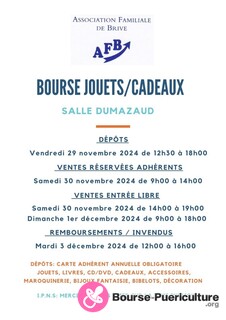 Photo de la bourse puericulture Bourses aux jouets-cadeaux