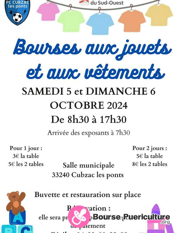 Bourses aux jouets et vêtements