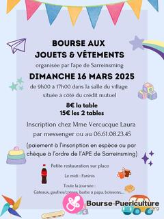 Photo de la bourse puericulture Bourses aux jouets vetements enfants