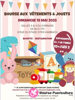 Photo de la bourse puericulture Bourses vêtements et jouets