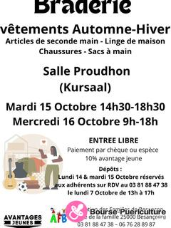 Photo de la bourse puericulture braderie d'Automne